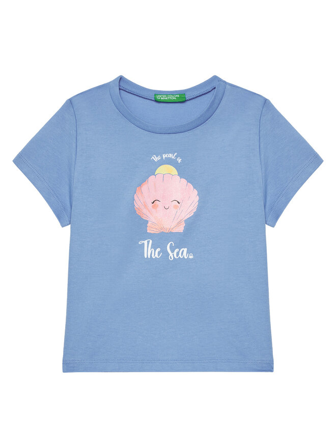 United Colors Of Benetton United Colors Of Benetton T-Shirt 3I1XG10JJ Μπλε Regular Fit