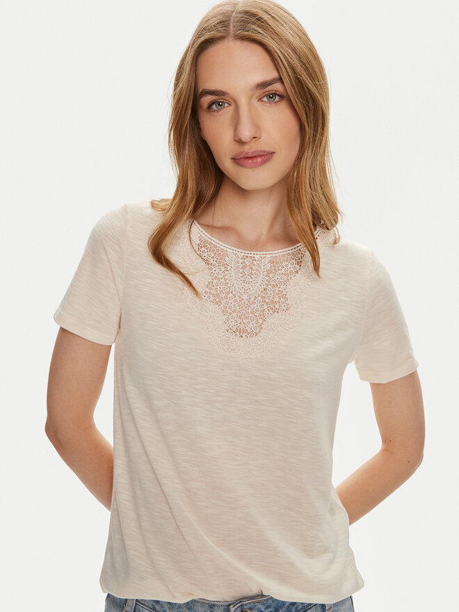 JDY JDY Camiseta Dodo 15296235 Beis Regular Fit