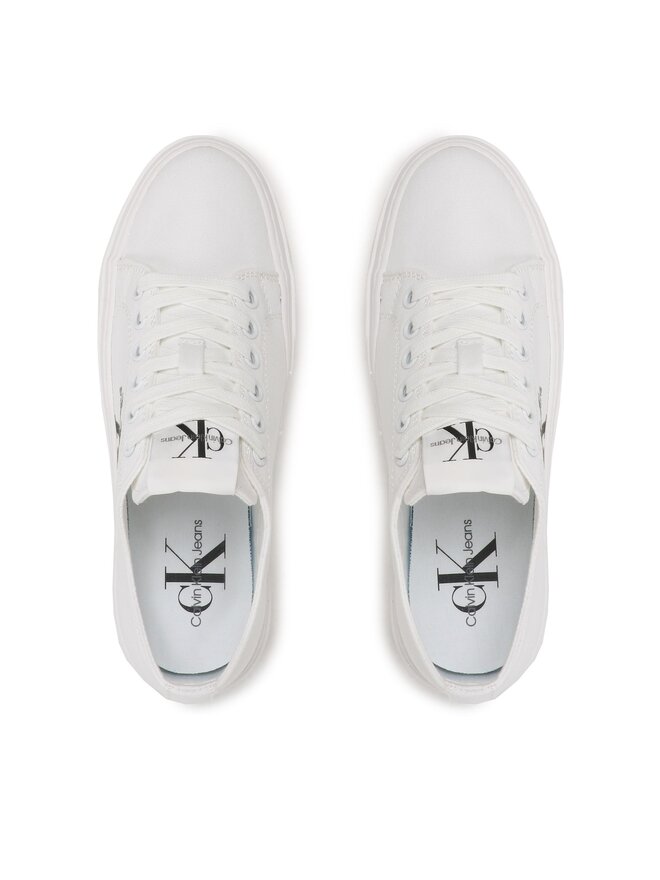 Calvin Klein Jeans Teniszcipő Calvin Klein Jeans Cupsole Low Txt YW0YW01033 Fehér