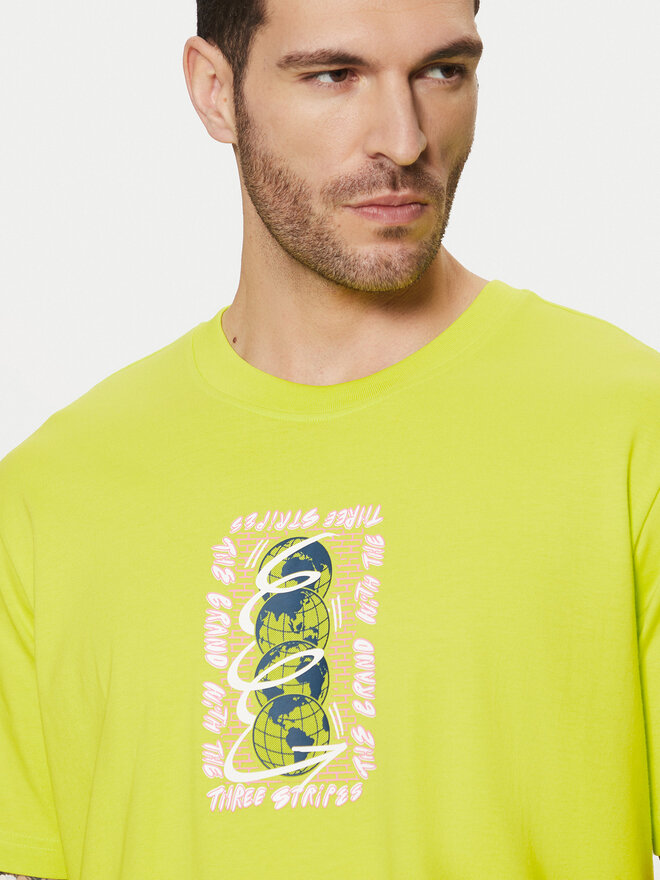 adidas adidas Marškinėliai Trefoil Series JD0675 Žalia Regular Fit