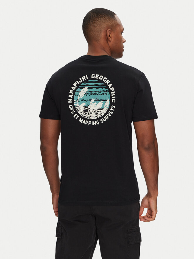 Napapijri Napapijri T-Shirt S-Vignoni NP0A4ILX Μαύρο Regular Fit