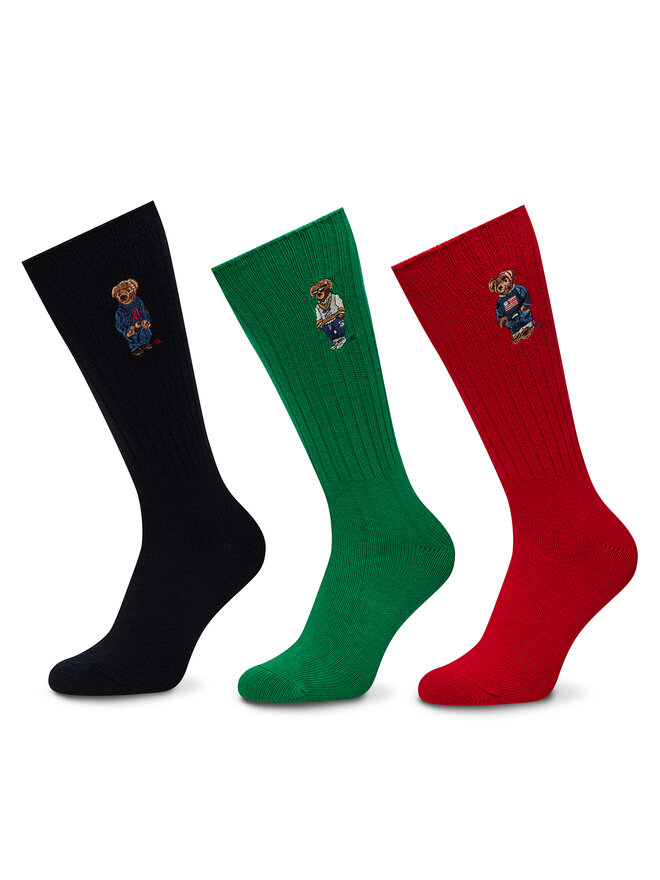 Polo Ralph Lauren 3er-Set hohe Herrensocken Polo Ralph Lauren 449973049001 Bunt