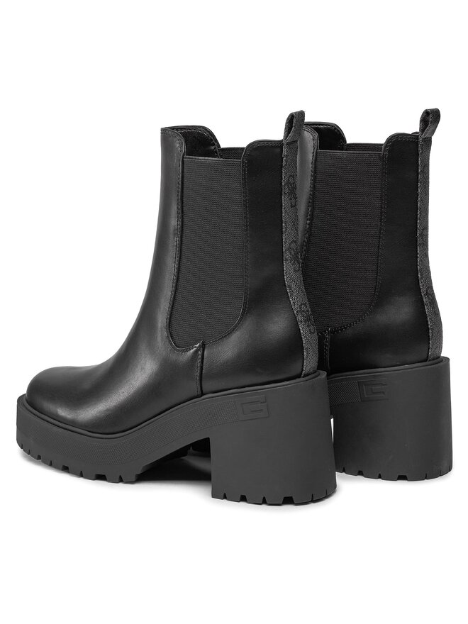 Guess Боти Guess Lucah2 FL8L2H LEA10 Черен