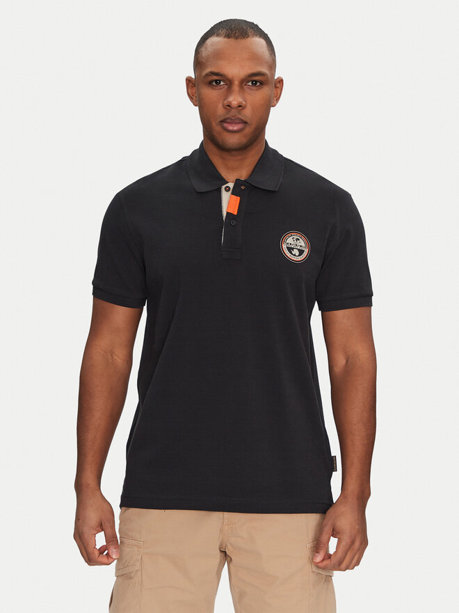 Napapijri Napapijri Polo E-Clanis NP0A4ID39411 Μαύρο Regular Fit