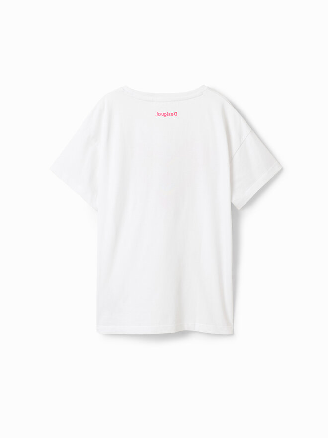 Desigual Desigual Camiseta 23SGTK20 Blanco Regular Fit