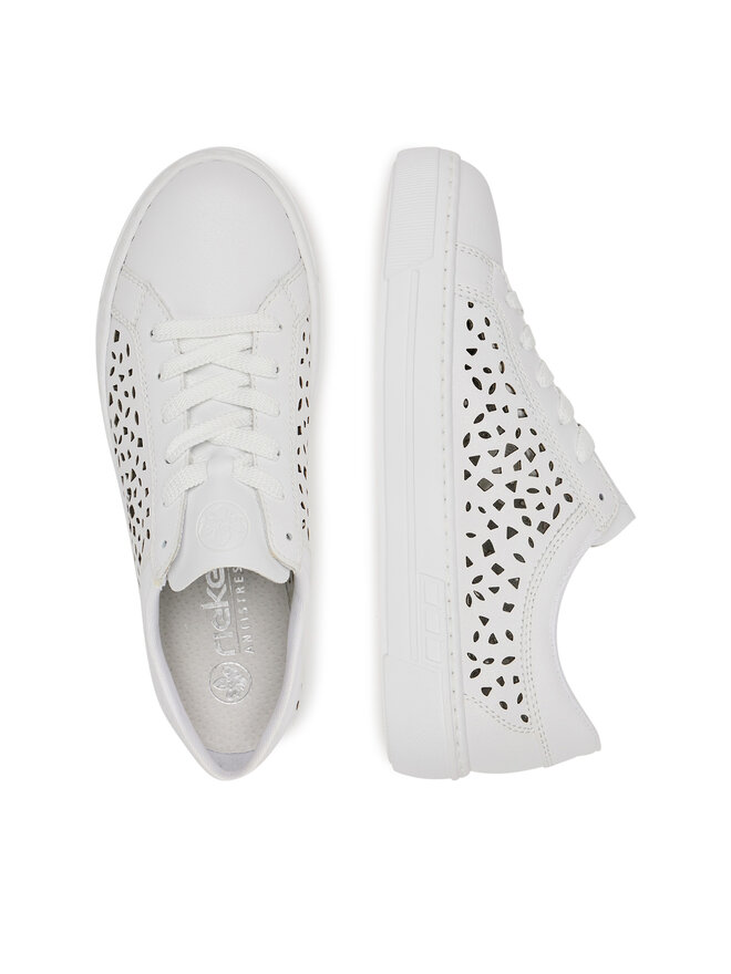 Rieker Sneakers Rieker L8831-80 Alb