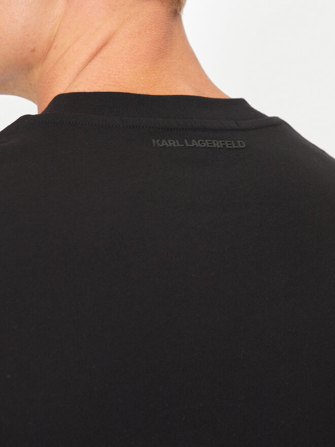 KARL LAGERFELD KARL LAGERFELD T-Shirt 755048 544224 Schwarz Regular Fit