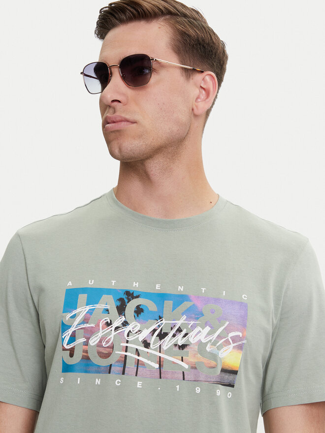 Jack&Jones Jack&Jones Marškinėliai Colton 12268438 Žalia Standard Fit