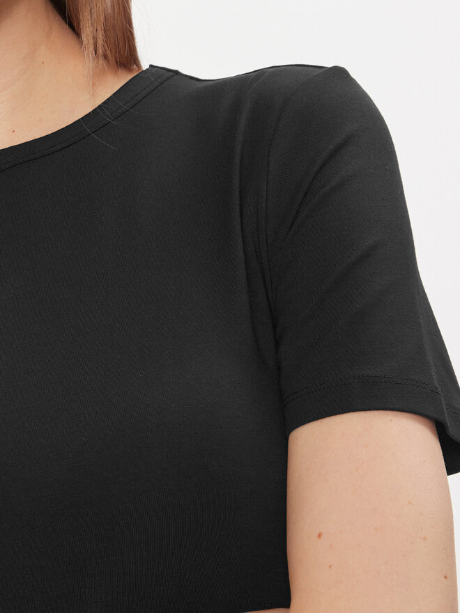 Vero Moda Vero Moda Marškinėliai AWARE Heaven 10299736 Juoda Tight Fit