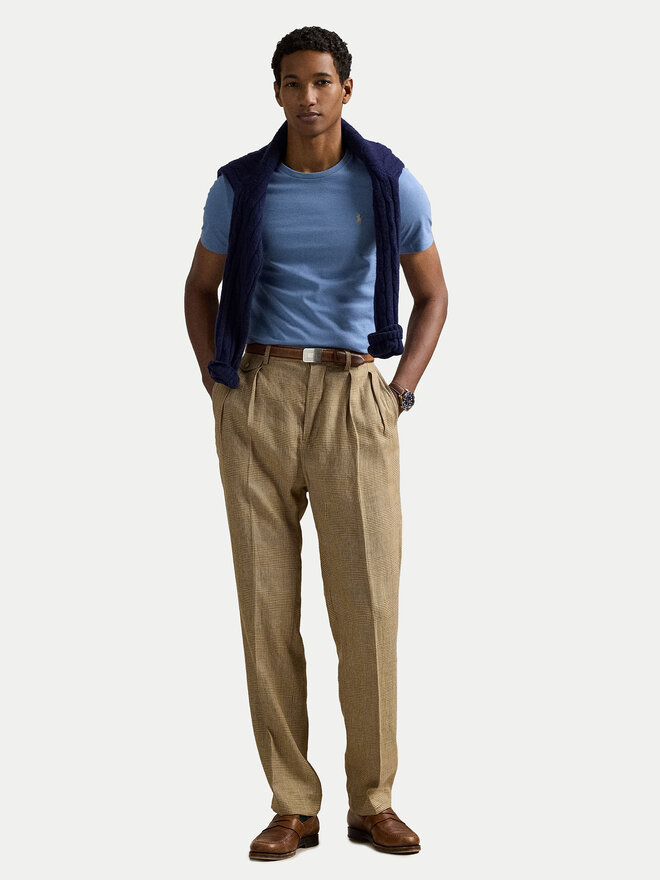 Polo Ralph Lauren Polo Ralph Lauren Футболка 710671438430 Блакитний Custom Slim Fit