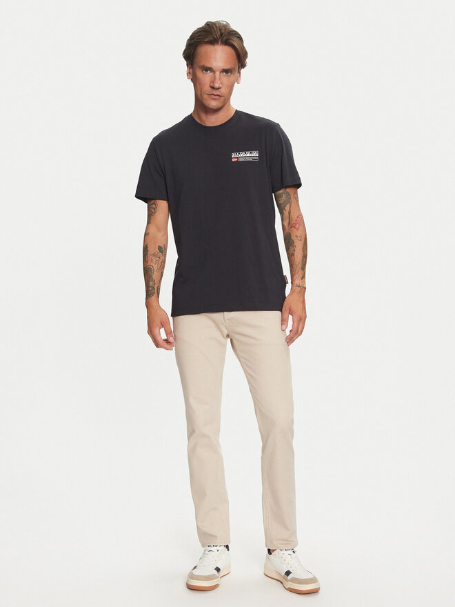 Napapijri Napapijri T-Shirt Kasba NP0A4HQQ Μαύρο Regular Fit