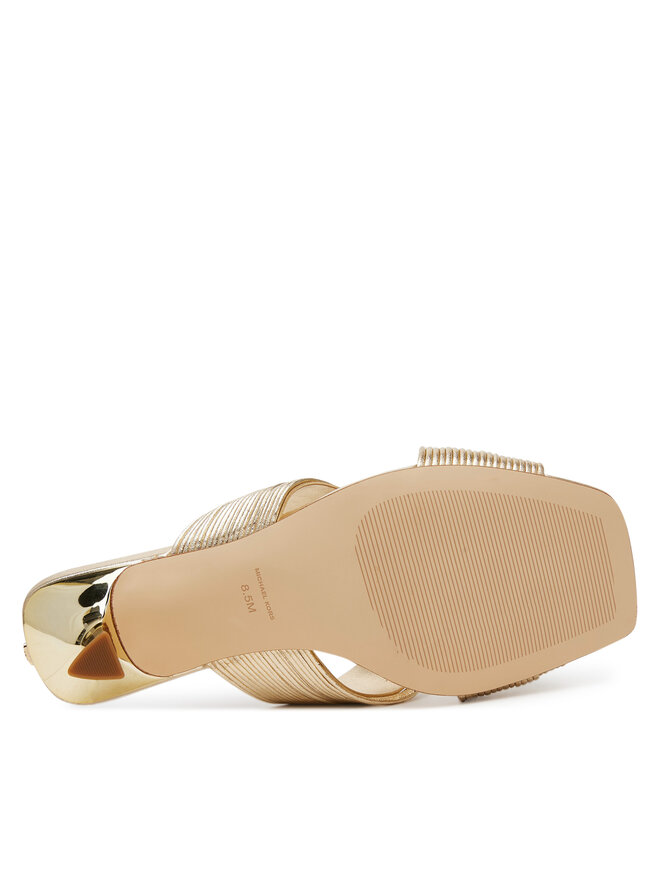 MICHAEL Michael Kors Klapki MICHAEL Michael Kors Alessia 40S5ASMS1M Złoty