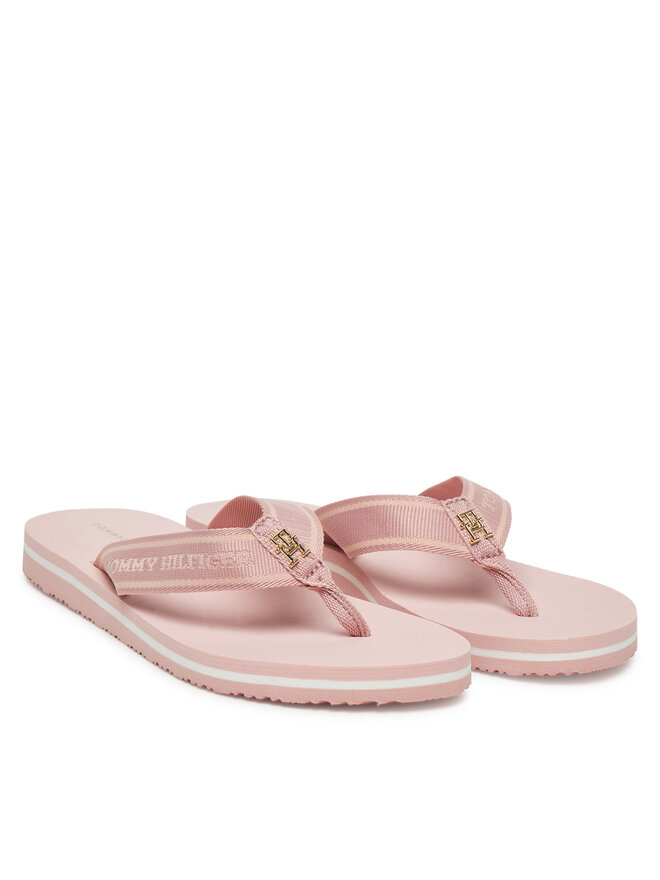 Tommy Hilfiger Žabky Tommy Hilfiger Hilfiger Webbing Beach Sandal FW0FW08515 Růžová