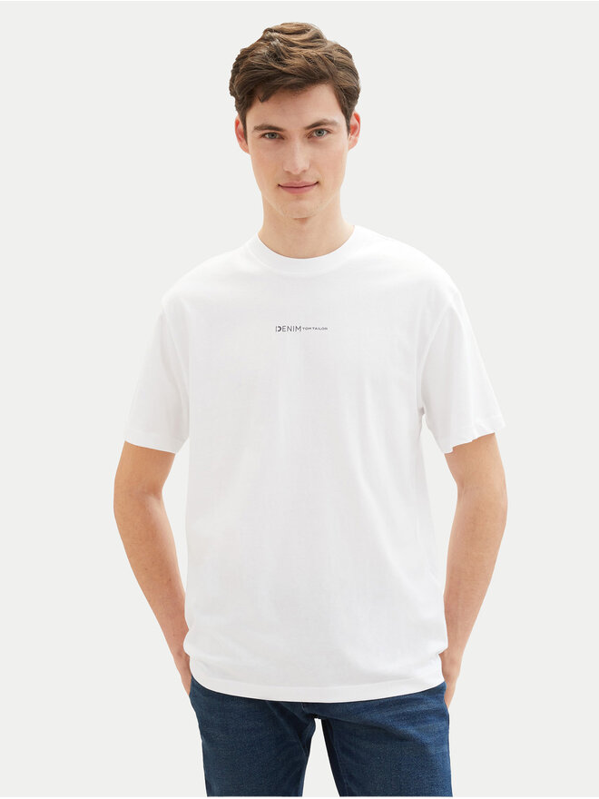 Tom Tailor Denim Tom Tailor Denim T-Shirt 1040880 Weiß Relaxed Fit
