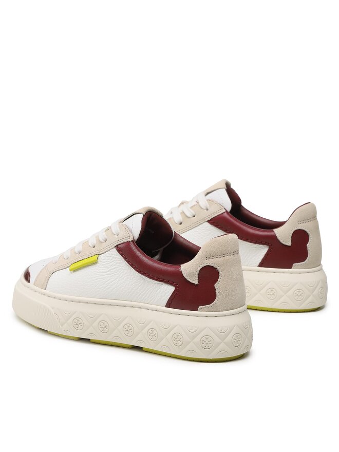 Tory Burch Snīkeri Tory Burch Ladybug Sneaker Leather 141752 Balts
