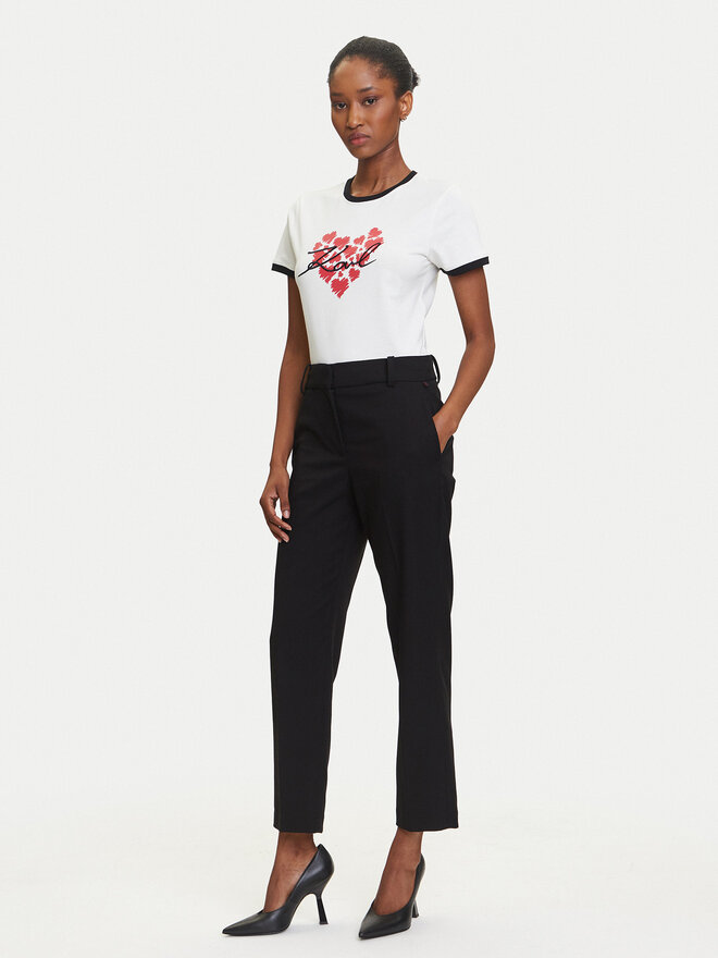 KARL LAGERFELD KARL LAGERFELD Camiseta A3W17015 Écru Regular Fit