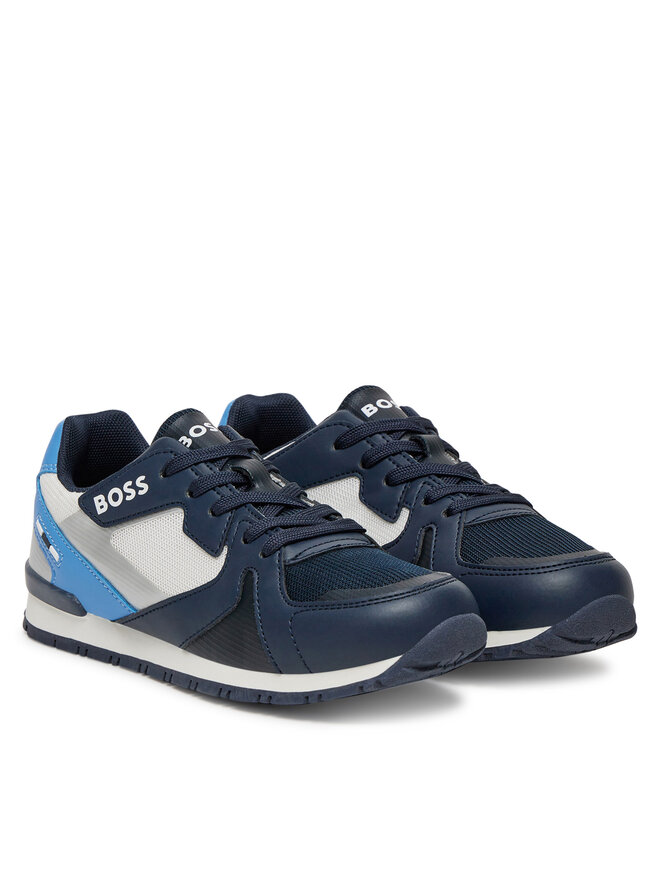 BOSS Sneakersy BOSS J51646 S Tmavomodrá