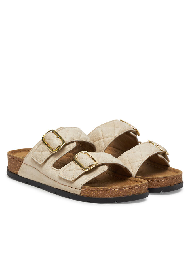 Scholl Παντόφλες Scholl Bora 2 Straps Μπεζ