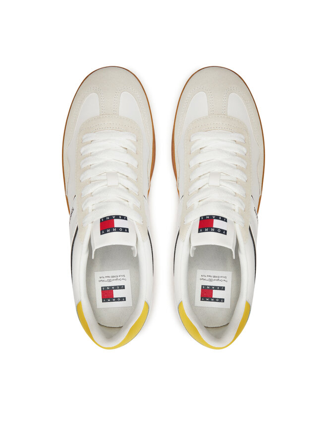 Tommy Jeans Сникърси Tommy Jeans Tjm Leather Retro Cupsole EM0EM01414 Екрю