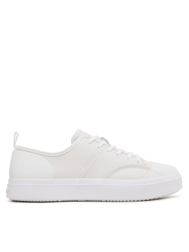 Calvin Klein Tornacipő Calvin Klein Low Top Lace Up Lth HM0HM01045 Fehér