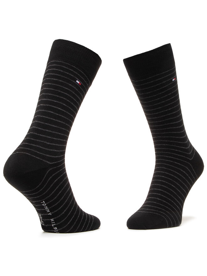 Tommy Hilfiger 2er-Set hohe Herrensocken Tommy Hilfiger 100001496 Schwarz
