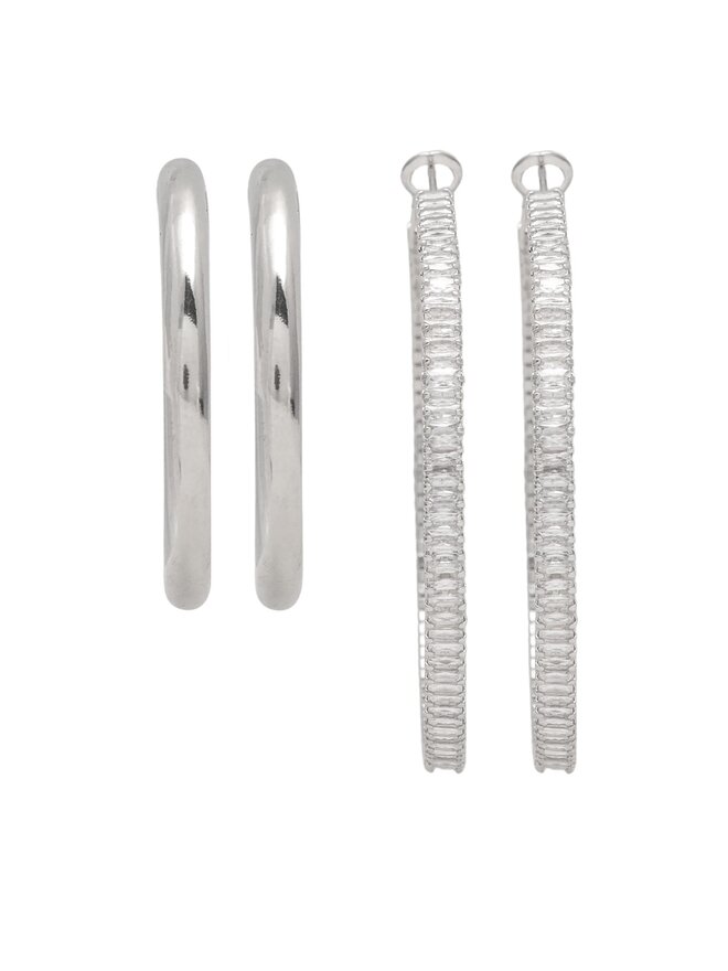 Jenny Fairy Set de 2 pares de pendientes Jenny Fairy 1W9-004-AW23 Plata