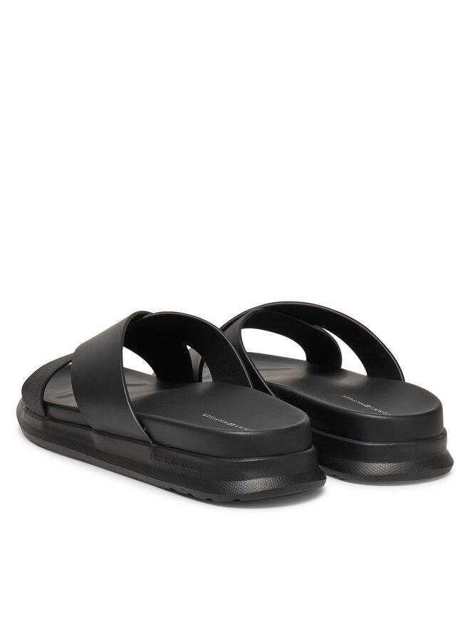 Tommy Hilfiger Papucs Tommy Hilfiger D Density Hilfiger Lth Cc Sand FM0FM05358 Fekete