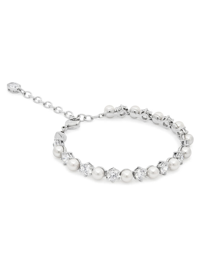 Swarovski Комплект сережки, браслет і намисто Swarovski Matrix 5742040 Срібний