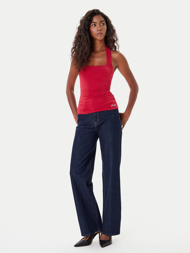 Guess Guess Top W5YP28 KACM2 Rojo Regular Fit