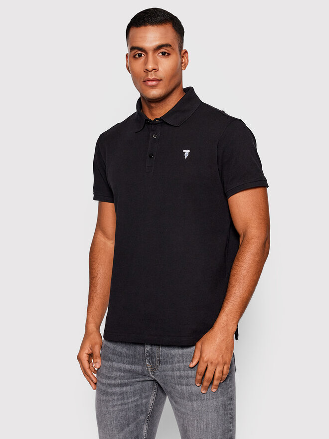 Trussardi Trussardi Polo Piquet 52T00597 Μαύρο Regular Fit