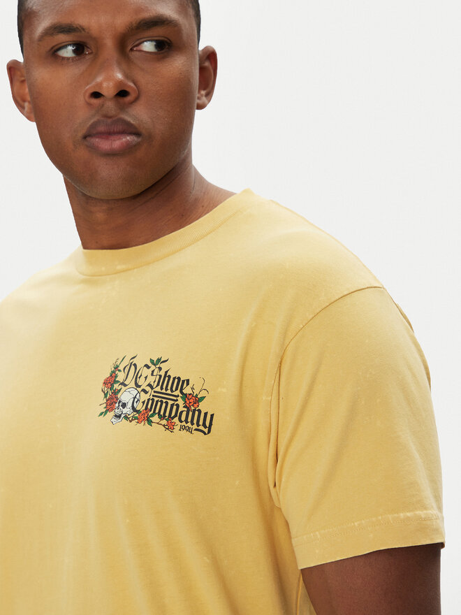 DC DC Футболка ADYZT05460 Жовтий Regular Fit