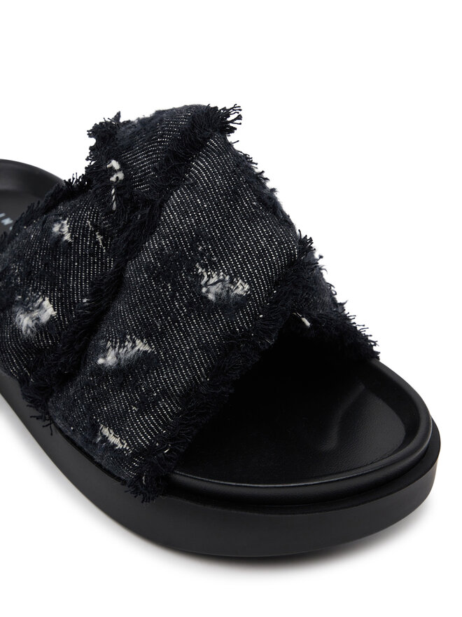 Inuikii Chanclas Inuikii Soft Crossed Jeans 70104-143 Negro