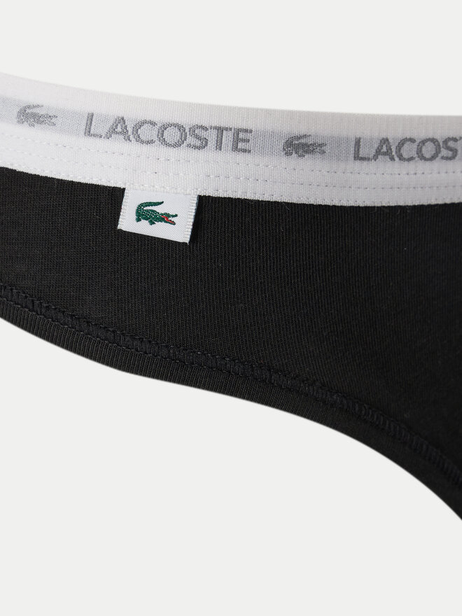 Lacoste Lacoste Σετ 3 τεμάχια στρίνγκ 8F1341 Μαύρο