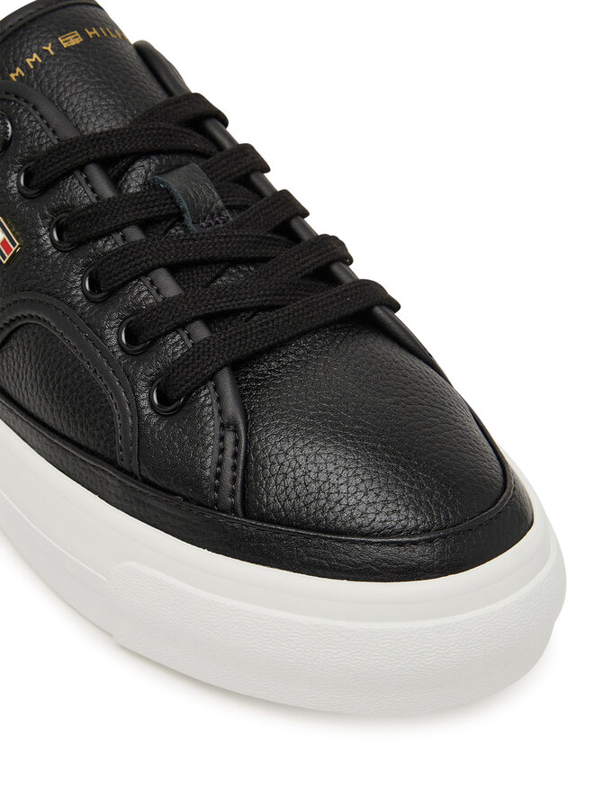 Tommy Hilfiger Sneakers Tommy Hilfiger Platform Vulc Piping Ltr FW0FW09393 Schwarz