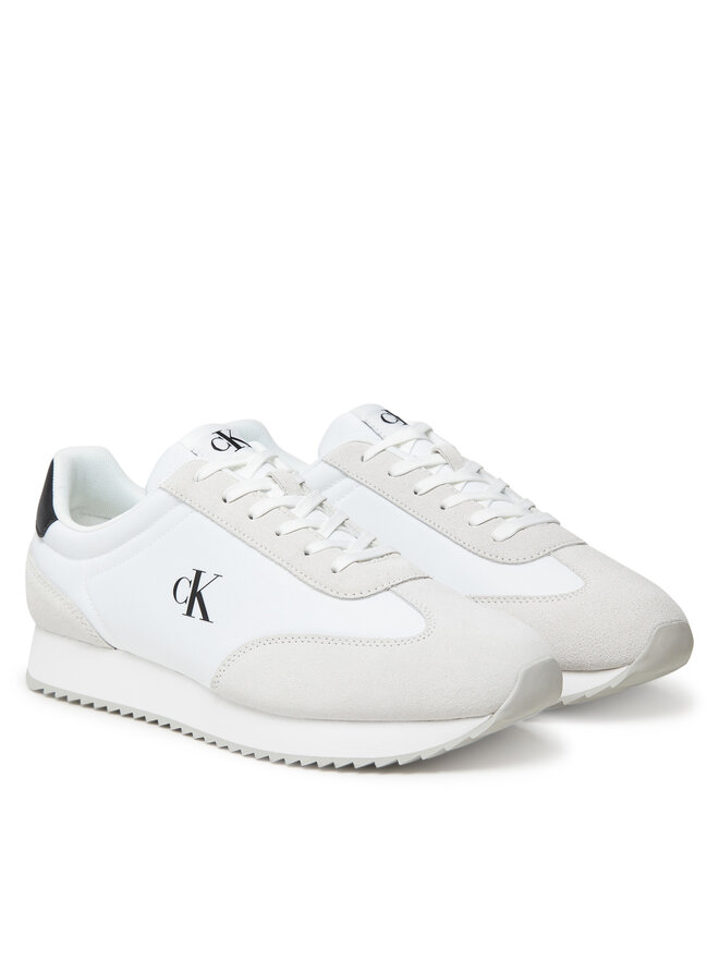 Calvin Klein Jeans Снікерcи Calvin Klein Jeans Retro Runner Lace Up Ny-Su YM0YM01325 Білий
