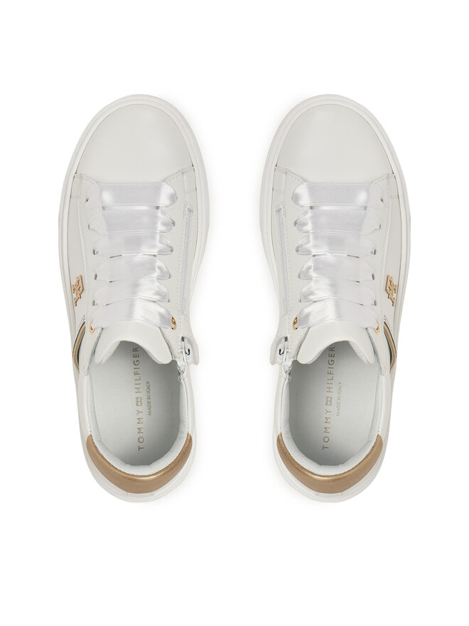 Tommy Hilfiger Αθλητικά Tommy Hilfiger Low Cut Lace-Up Sneaker T4A9-33933-0206 S Λευκό