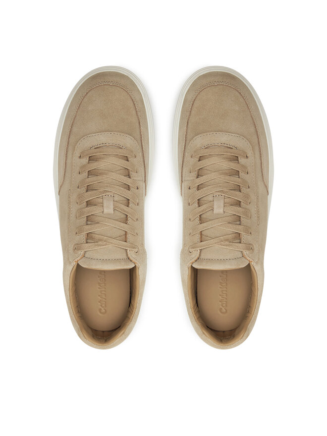 Calvin Klein Сникърси Calvin Klein Lace Up Suede HM0HM01792 Бежов