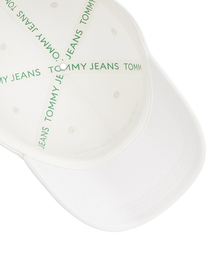 Tommy Jeans Czapka z daszkiem Tommy Jeans Tjm Linear Logo Cap AM0AM12958 Biały
