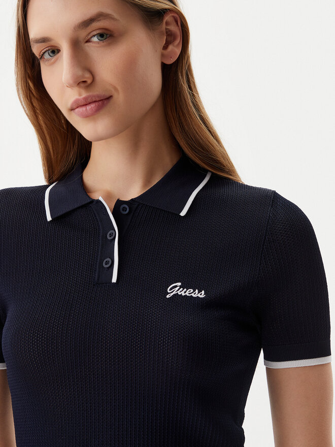 Guess Guess Poloshirt V5GP00Z3D60 Dunkelblau Slim Fit
