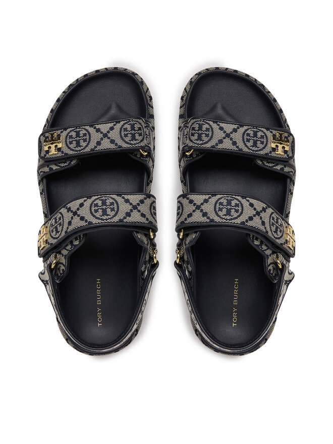 Tory Burch Sandały Tory Burch T Monogram Kira Sport 155154 Szary