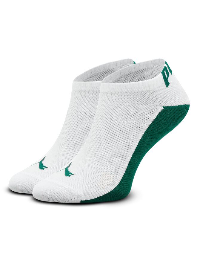 Lot de 2 paires de chaussettes basses homme Puma Men Back Logo Sneaker 2P 938011 Blanc chaussures