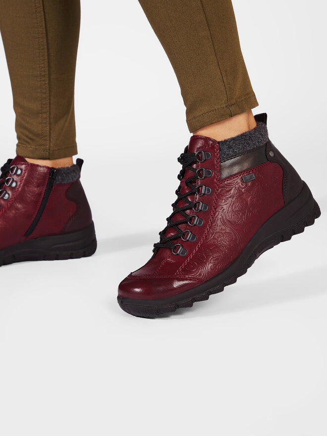 Rieker Botine Rieker L7144-35 Vișiniu