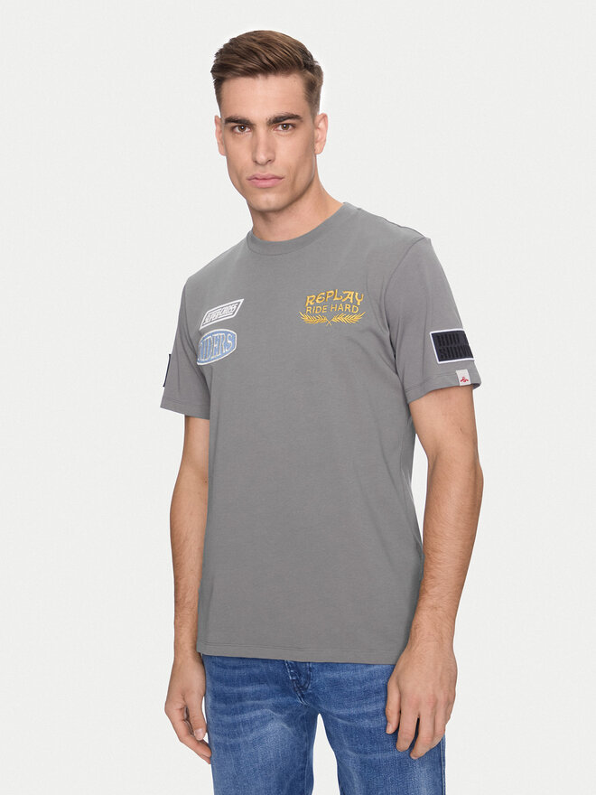 REPLAY Replay T-Shirt M6928 .000.23608P Grau Regular Fit