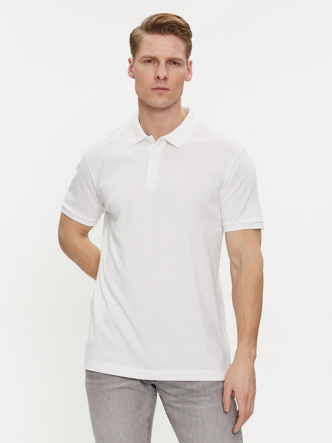 Brave Soul Brave Soul Poloshirt MPS-131TOKITA Weiß Straight Fit