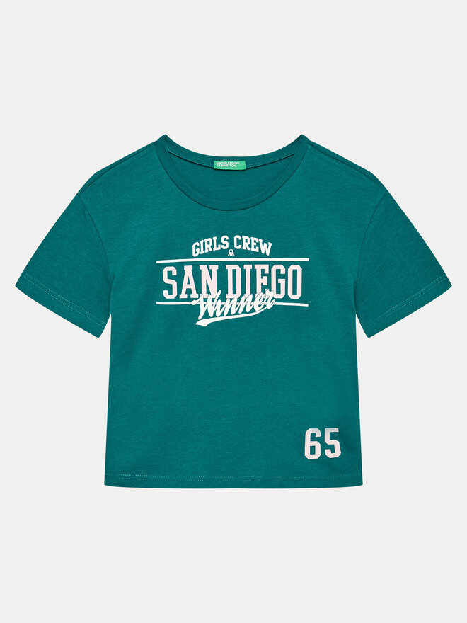 United Colors Of Benetton United Colors Of Benetton Camiseta 3096C10LG Verde Regular Fit