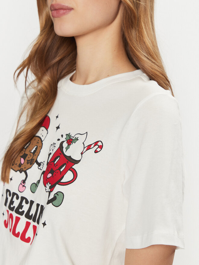 ONLY ONLY Marškinėliai Rosie 15332339 Balta Regular Fit