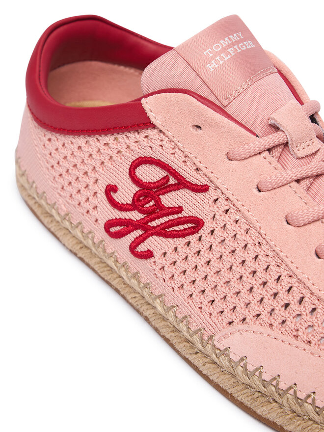 Tommy Hilfiger Espadrilles Tommy Hilfiger Th Heritage Rope Sneaker FW0FW09406 Rosa
