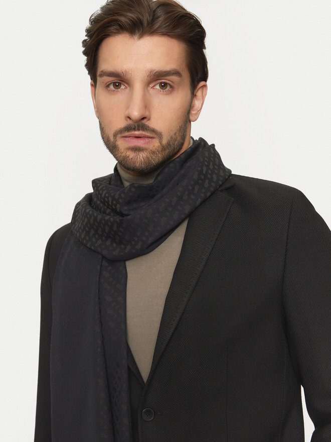 BOSS Зимен шал Boss Ledonio 50517765 Черен