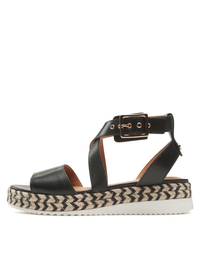 Geox Sandali Wedge Eolie Per Bambine - Con Tacco 5cm, Pelle E Suola In Cotone, Design Estivo - Foto 9