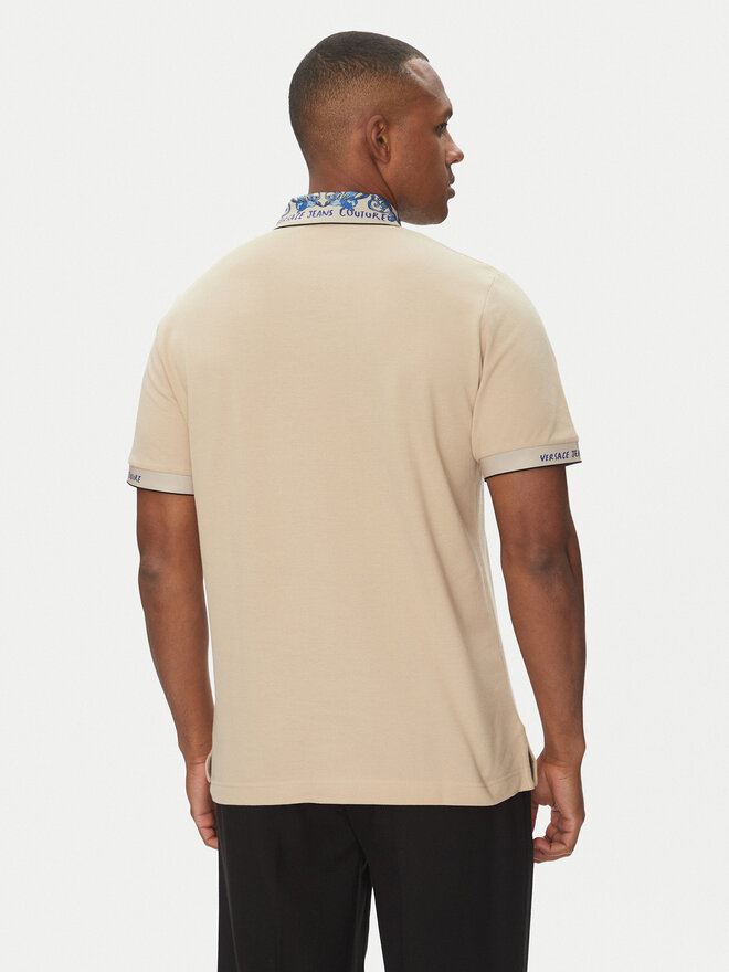 Versace Jeans Couture Versace Jeans Couture Pólóing 78GAGT04 Bézs Regular Fit